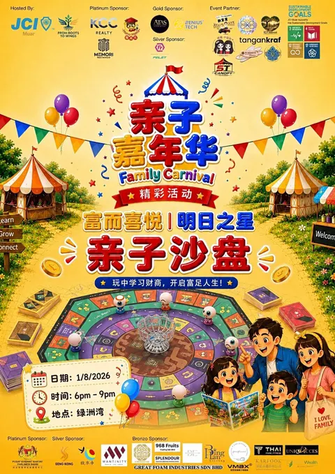 亲子沙盘 · 富而喜悦 poster